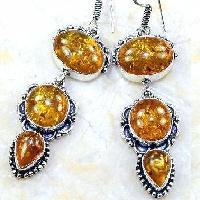 000amb boucles pendants oreilles ambre amber baltique achat vente bijoux argent 925