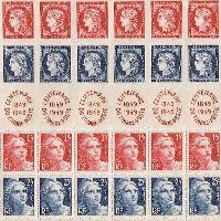 200 feuille entiere timbres france 