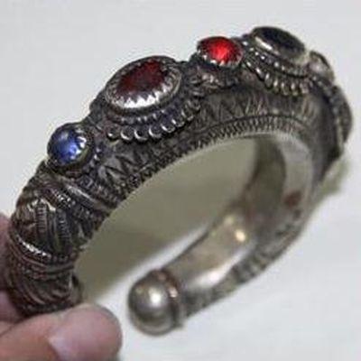 Baf 001 bracelet afghan afghanistan torque manchette argent 20x53x82mm 4
