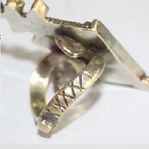 Baf 099 bague afghane afghanistan argent turquoise cocrail ambre ethnique 7