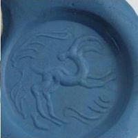 Baf 222 bague sceau t63 46gr afghane afghanistan argent lapis lazuli ethnique intaille gazelle 5