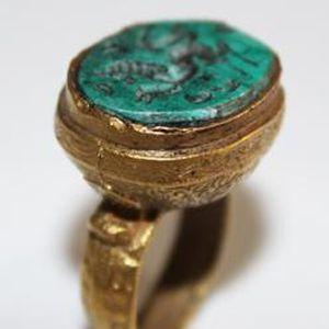 Baf 507 bague t53 afghanne romaine intaille 18x20mm 10gr turquoise argent ethnique 1