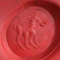Baf 513 bague t59 afghanne romaine intaille cheval 20mm 9gr cornaline argent ethnique 3