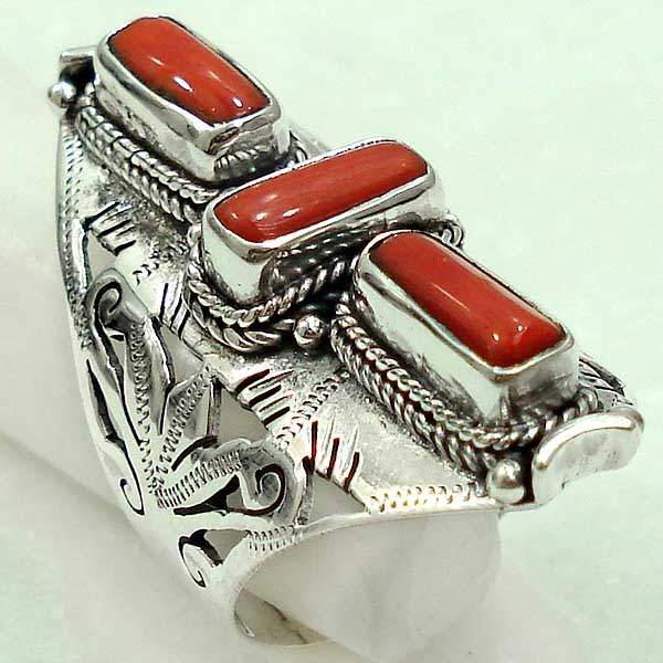 Baf 803a bague chevaliere t60afghane afghanistan 4x14mm corail 1
