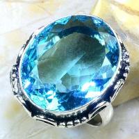 Bag 003a bague chevaliere t59 aigue marine 20x26mm bleue bijou achat vente argent 925