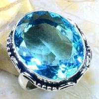 Bag 003b bague chevaliere t59 aigue marine 20x26mm bleue bijou achat vente argent 925