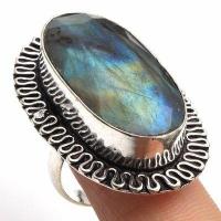 Bag 016b bague chevaliere 12fr t53 14x32mm labradorite bleue achat vente bijoux argent 925