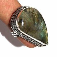 Bag 017b bague chevaliere 14gr t55 20x30mm labradorite bleue achat vente bijoux argent 925