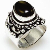 Bag 025b bague chevaliere onyx noir t57 11gr argent925