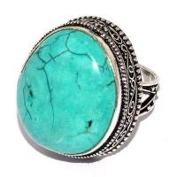 Bag 033a bague chevaliere t59 16gr 22x26mm turquoise ethnique tibet achat vente bijou argent 925