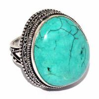 Bag 033c bague chevaliere t59 16gr 22x26mm turquoise ethnique tibet achat vente bijou argent 925