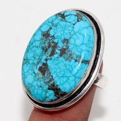 Bag 034a bague chevaliere 13gr t56 turquoise 25x30 ethnique gothique steampunk argent 925