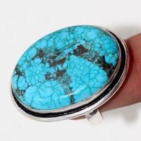 Bag 034b bague chevaliere 13gr t56 turquoise 25x30 ethnique gothique steampunk argent 925