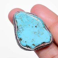 Bag 040c bague chevaliere t56 19gr 25x35mm turquoise achat vente pierre naturelle argent 925 1