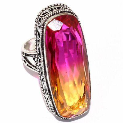 Bag 041a bague chevaliere t58 15x40mm 18gr tourmaline bolivie achat vente bijou argent 925