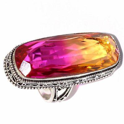 Bag 041a bague chevaliere t58 15x40mm 18gr tourmaline bolivie achat vente bijou argent 925