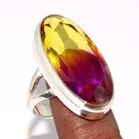 Bag 042c bague chevaliere t55 15x30mm 9gr ametrine bolivie achat vente bijou argent 925