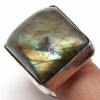 Bag 061 bague chevaliere 14gr t51 25x20mm labradorite bleue achat vente bijoux argent 925 2 