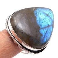 Bag 064 bague chevaliere 13gr t59 25x30mm labradorite bleue achat vente bijoux argent 925 1 