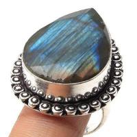 Bag 067 bague chevaliere 12gr t54 18x25mm labradorite bleue achat vente bijoux argent 925 1 