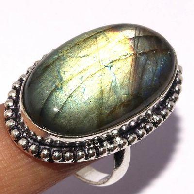 Bag 068 bague chevaliere 11gr t61 16x28mm labradorite bleue achat vente bijoux argent 925 3 