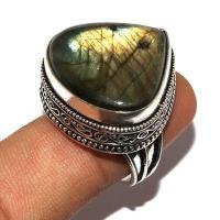 Bag 071 bague chevaliere 14gr t60 25x25mm labradorite bleue achat vente bijoux argent 925 1 