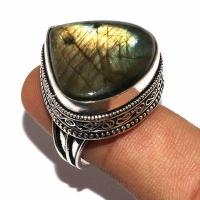 Bag 071 bague chevaliere 14gr t60 25x25mm labradorite bleue achat vente bijoux argent 925 2 