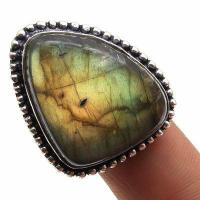 Bag 072 bague chevaliere 12gr t59 20x28mm labradorite bleue achat vente bijoux argent 925 2 