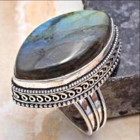 Bag 073 bague chevaliere t58 labradorite 18x30mm achat vente bijou argent 925 2 