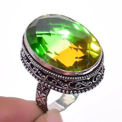 Bag 074a bague chevaliere t60 18x26mm tourmaline vert or achat vente bijou argent 925