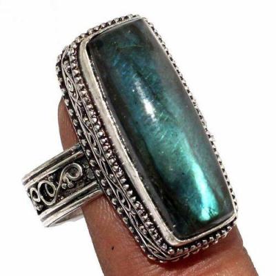 Bag 077 bague chevaliere t58 labradorite 11gr 10x25mm achat vente bijou argent 925 2 