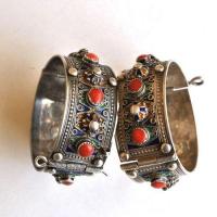 Bby 003 bracelet beni yenni 76gr h30 berbere kabyle argent emaille corail 2 