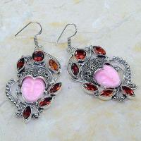 Bcl 008c boucles pendants oreilles bouddha grenat mozambique achat vente bijou argent 925