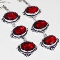 Bcl 010a boucles pendants oreilles argent 925 grenat garnet peridot achat vente bijou