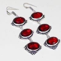 Bcl 010c boucles pendants oreilles argent 925 grenat garnet peridot achat vente bijou