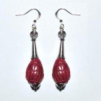 Bcl 033b boucles oreilles rubis 11gr 60mm 12x18mm