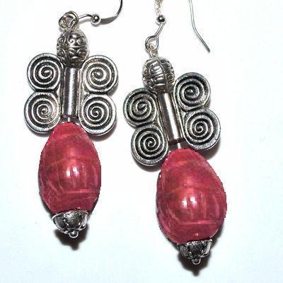 Bcl 035a boucles oreilles rubis 18gr 60mm 14x20mm