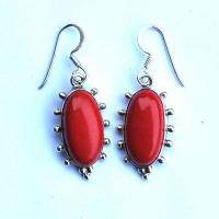 Bcl 045b boucles oreilles corail 50mm 9gr 10x20mm