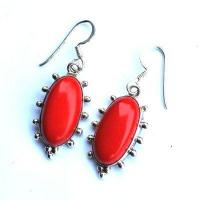 Bcl 045c boucles oreilles corail 50mm 9gr 10x20mm