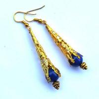 Bcl 050a boucles oreilles lapis lazuli 70mm 7gr 10mm