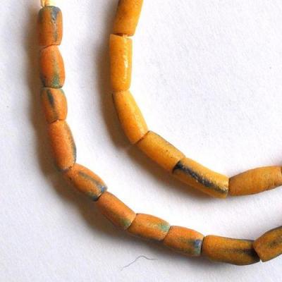 Bja 009 collier africain 65cm 43gr rang 35xperles afrique ethniques 8x15mm 1 