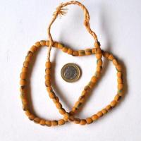 Bja 012 collier africain 65cm 35gr rang 72xperles afrique ethnique 7x8mm 3