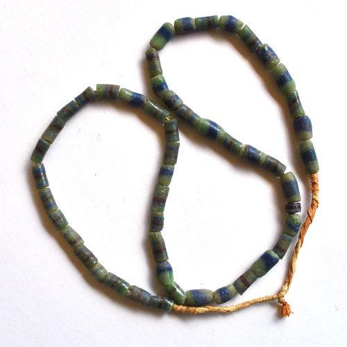 Bja 016 collier africain 65cm 43gr rang 50xperles afrique ethniques 6x10m 2