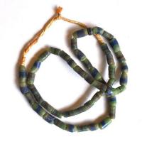 Bja 016 collier africain 65cm 43gr rang 50xperles afrique ethniques 6x10m 5