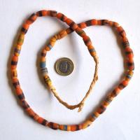 Bja 017 collier africain 65cm 53gr rang 44xperles afrique ethniques 8x12mm 3 