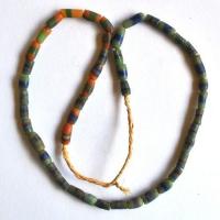 Bja 018 collier africain 65cm 44gr rang 46xperles afrique ethniques 6x12mm 3 