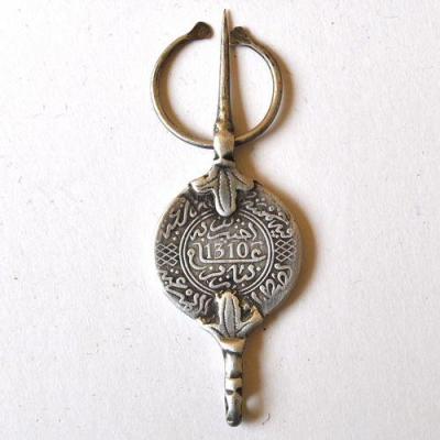 Bjb 038 fibule broche beni yenni berbere kabyle 10cm 25gr piece 35mm 1310 argent ethnique 5 