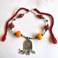 Bjb 046 collier beni yenni berbere kabyle chaine 46 90cm 132gr pendant 35x52mm ambre 30mml argent ethnique 2
