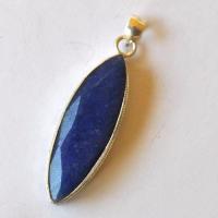 Bje 008 pendant pendentif egyptien saphir 16x50mm bleu 17gr 70mm argent925 2 