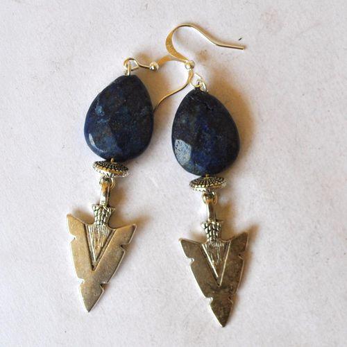 Bje 010 boucles oreilles egyptienne orientales lapis lazuli 70mm 12gr argent925 4 